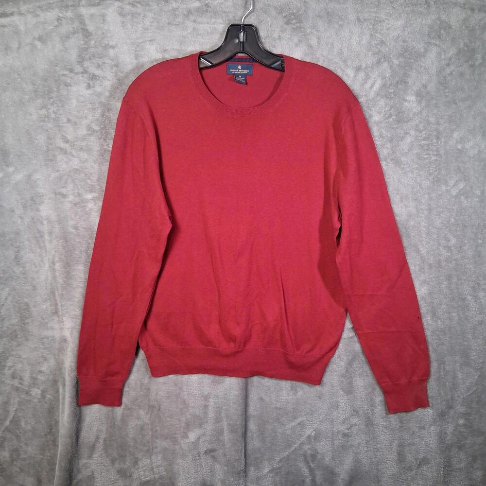 Mens Brooks Brothers Golden Fleece Sweater‎ Burgundy Size Medium Stretchable